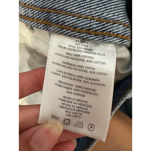 Re/done Women’s 90s High Rise Loose Jeans Size 28 - Picture 5 of 11